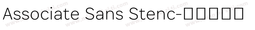 Associate Sans Stenc字体转换